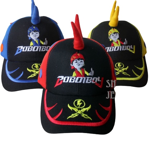 Topi boboiboy anak Anak Laki Laki perempuan Boboy Boboboi Boboboy Boboi Boboyboy Umur 3-8 Tahun Murah Banget