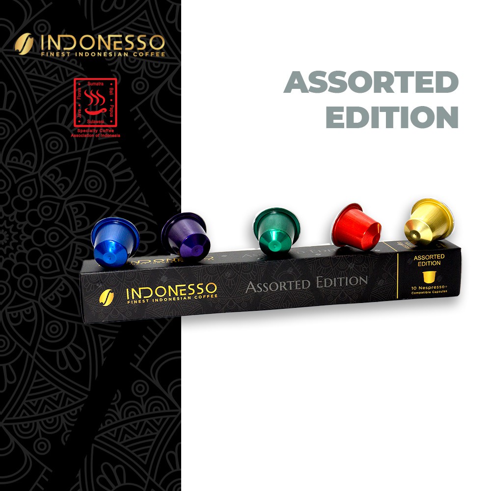 

SGS INDONESSO Assorted Edition Nespresso® Capsules Kapsul Kopi 10 pcs