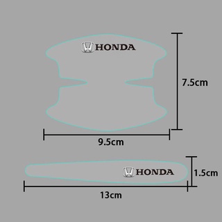 8pcs Stiker Film Bahan TPU Untuk Handle Pintu Mobil Honda City Civic Brio CRV HRV