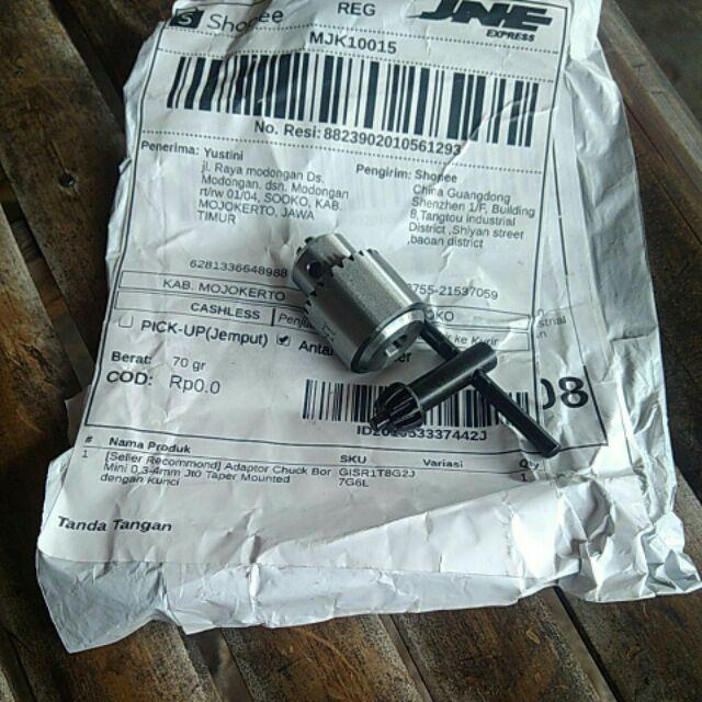 [seller Recommond] Adaptor Chuck Bor Mini 0.3-4mm Jt0 Taper Mounted Dengan Kunci