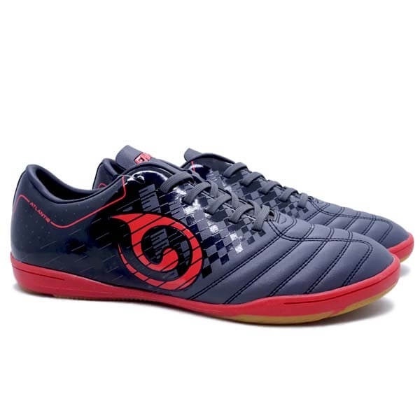 Sepatu Futsal Enkai Atlantis IN - Dark Grey Red FS-22001 Original