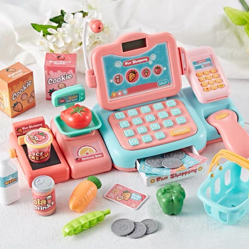 mainan kasir - cashier machine toys - pretend toys