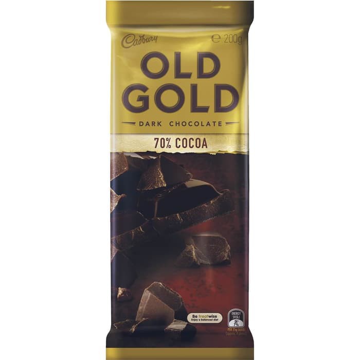 

#HANDCARRY Cadbury Old Gold Dark Chocolate 70% Cocoa 200g - UFOHCR1831