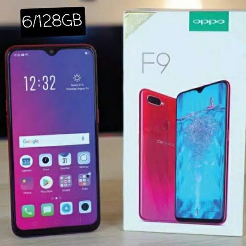 OPPO F9 ORI RAM 6/128GB BARU FULLSET SEGEL GARANSI 1TAHUN ASLI BERKUALITAS 100%