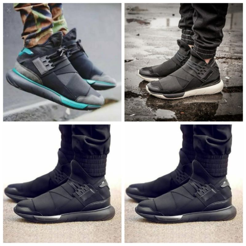 TERMURAH SEPATU ADIDAS Y3 QASA YOHJI YAMAMOTO TRIPLE BLACK - PREMIUM ORIGINAL