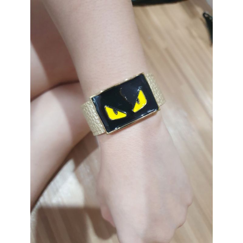 Gelang Kulit Fendix Premium Quality Bracelet Fashion Import Tidak karatan 00187