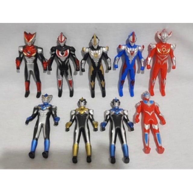 MAINAN ULTRAMAN LIGHTING ROBOT SPACEWAR ISI 9PCS READY STOCK