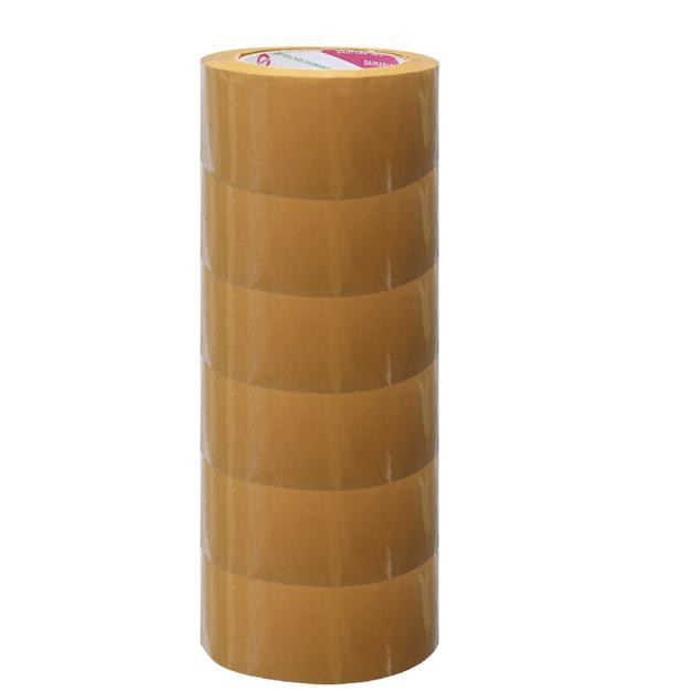 

ᕙ( ͡❛ ͜ʖ ͡❛)ᕗ [Paket 1 Slop Isi 6pcs] Daimaru OPP Lakban Coklat 48 mm x 100 Yard â