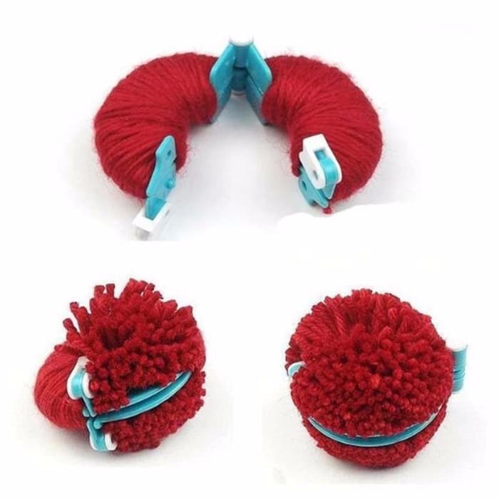 Clover Pom Pom Maker - Alat Membuat Pom Pom (8pcs/4pair)