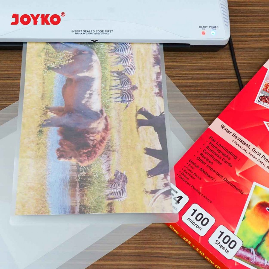 Laminating Film Joyko LF100 - 2234 Ukuran F4 1pack Isi 100 Lembar - SHSNP