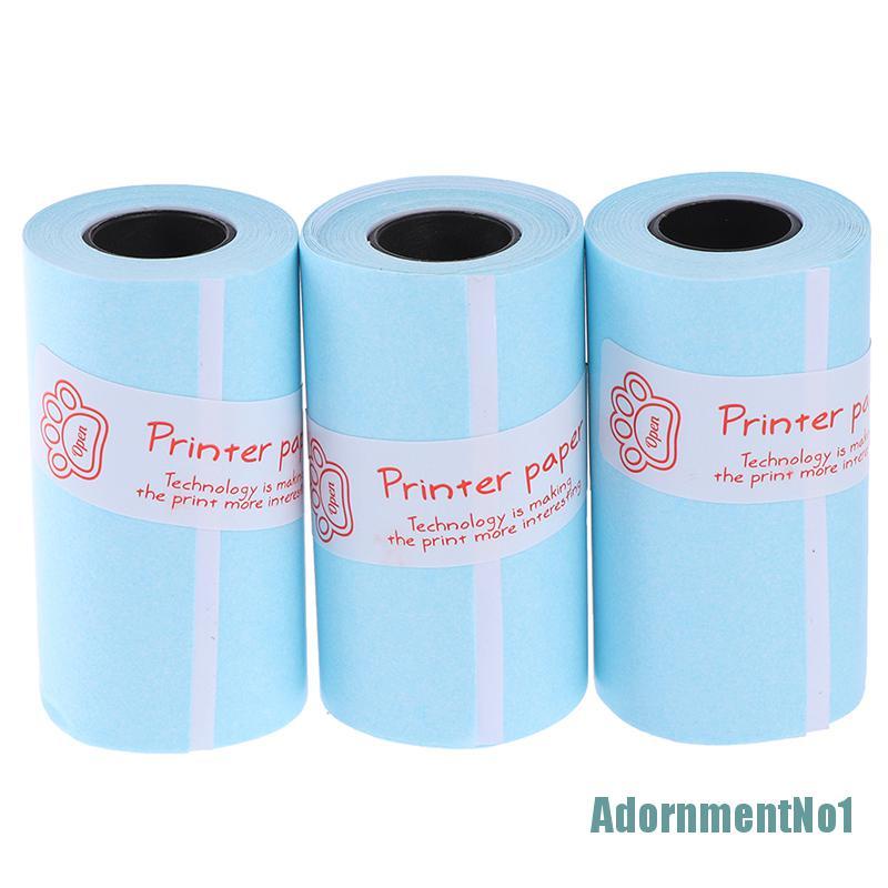 (AdornmentNo1) 3 roll Stiker Kertas thermal Motif Print