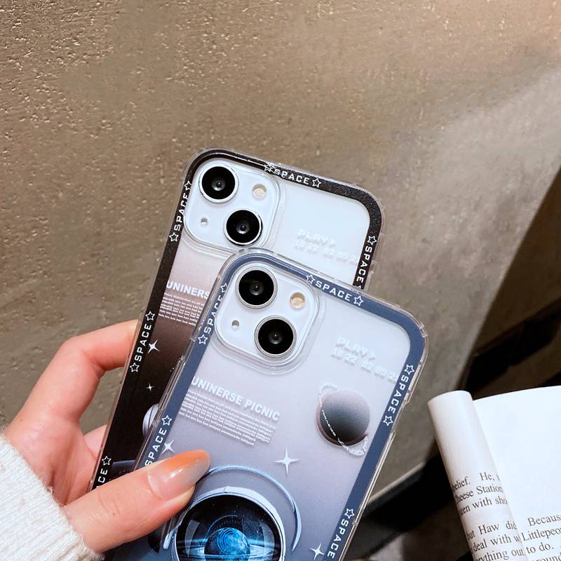 Casing Silikon Motif Astronot Untuk Realme C1 C2 5S 5i C3 6 7 8 9 Pro Plus C11 C12 C15 C20 C21Y C25S C30 C31 C35