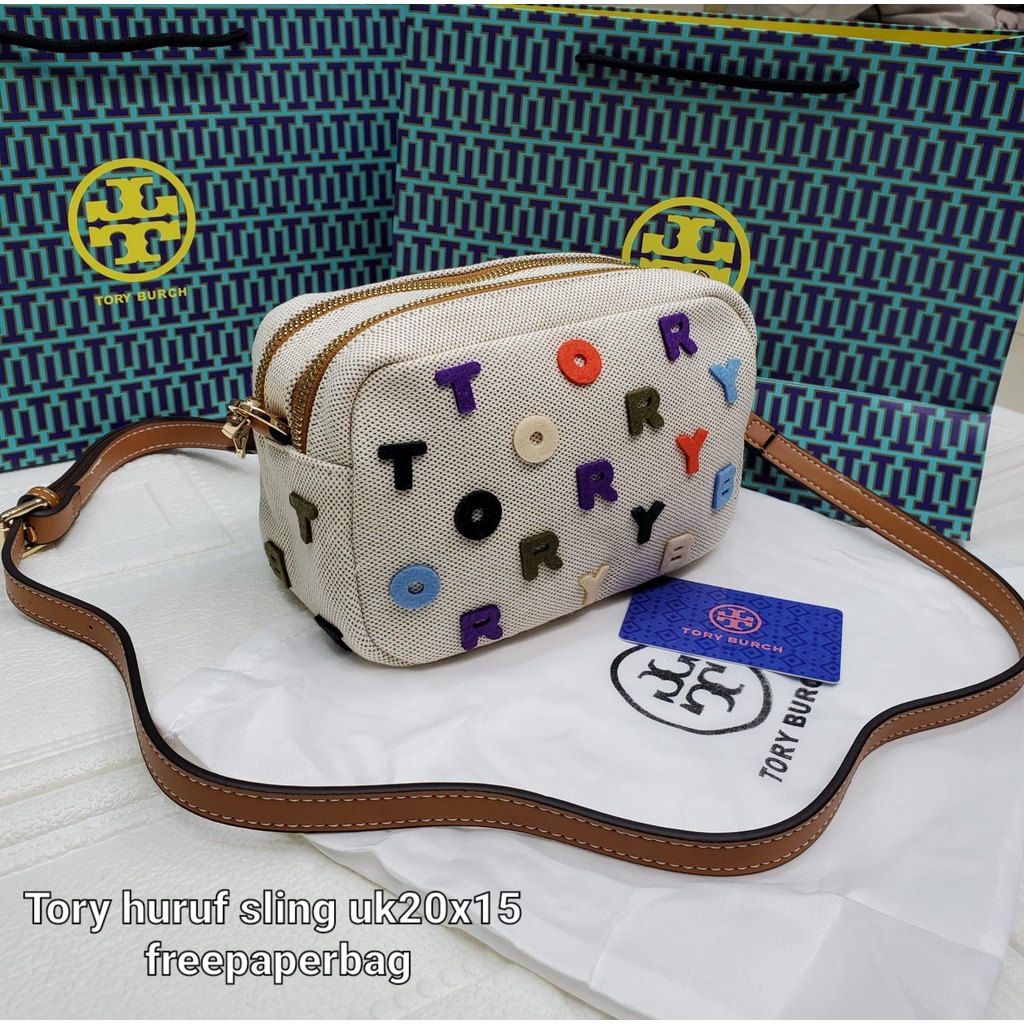 Tas Tory Burch Sling Bag Perry kanvas