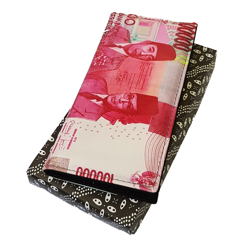 9.9 Shopee Super Diskon SALE Dompet Panjang Gambar Uang/Duit Mainan G15 Dompet Fashion Pria Model Pa