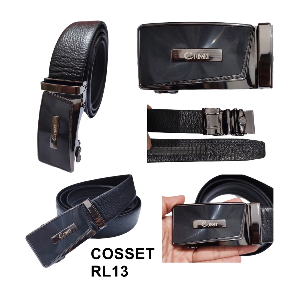 ikat pinggang asli kulit pria import COSSET RL13