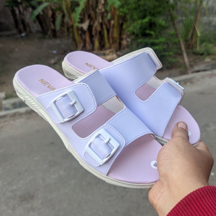 SAKAKI - Sandal Wanita Model Double Strap Sendal Tali Cewek Kekinian