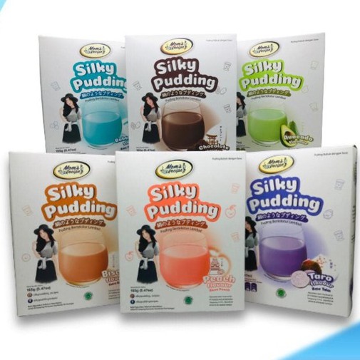 

Silky Pudding Box Rasa Peach / Bubble Gum / Chocolate / Taro / Avocado Silki Agar - Agar Jelly Puding