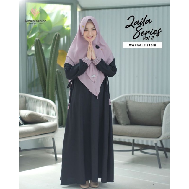 Zaila Dress by Alzain Fashion Gamis Polos Gamis Set
