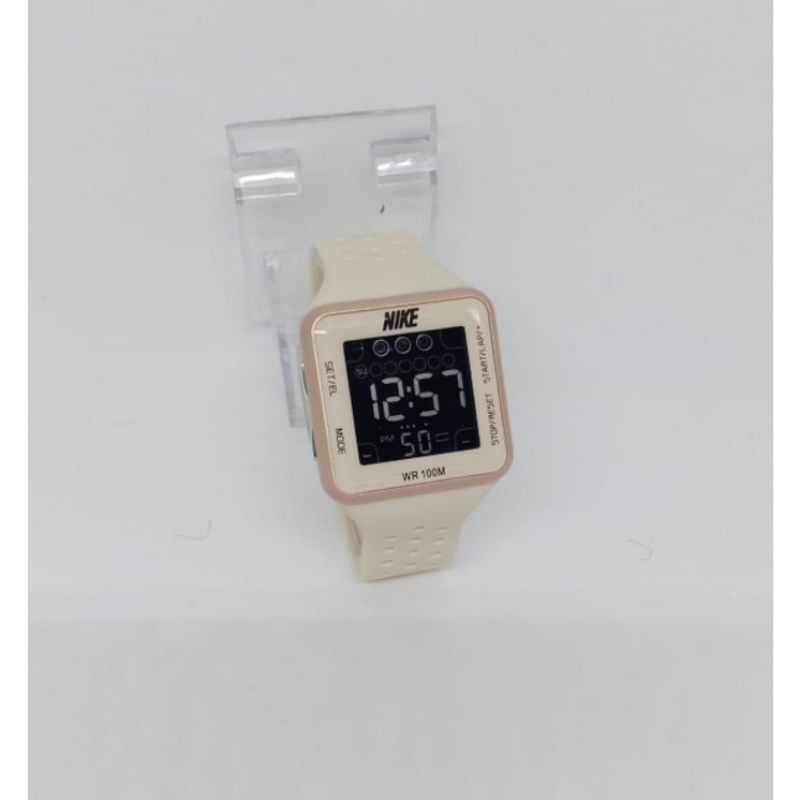 (Grosir)Jam Tangan Wanita/Pria Nike Digital Sergi Strap Rubber(Terima Cod)