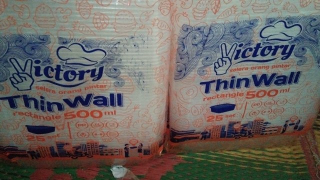 Kotak Makan Tahan Microwave | Thinwall 500ml Food Container | Tempat Kotak Makanan Plastik