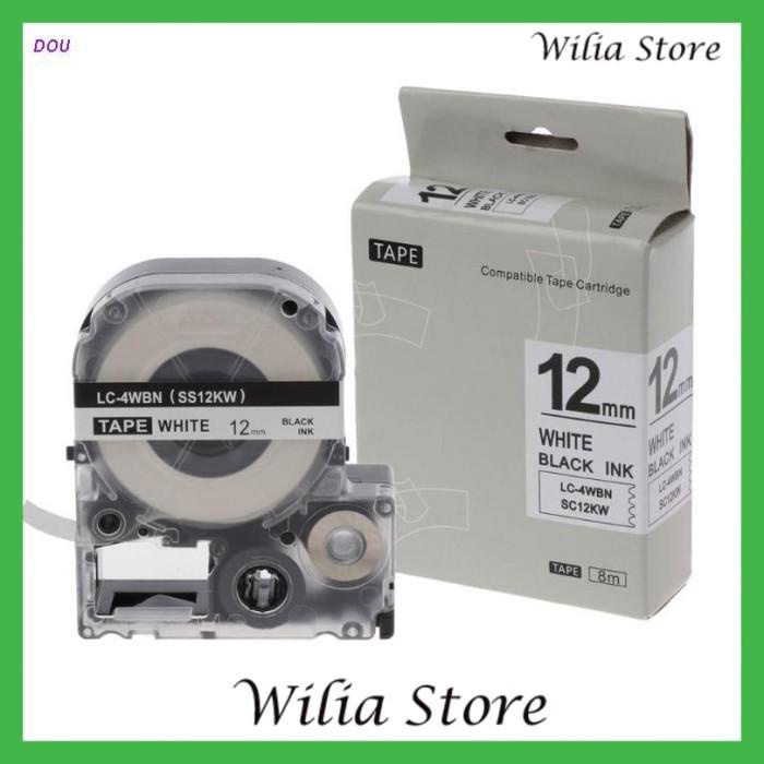 

Paper | * Tape Label Epson 12Mm Warna Hitam Putih Untuk Lw-300 Lw-400