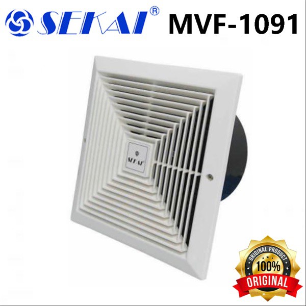 Sekai Exhaust Fan MVF-1091 - Kipas Angin Hexos Plafon Atap 10 Inch MVF 1091 MVF1091