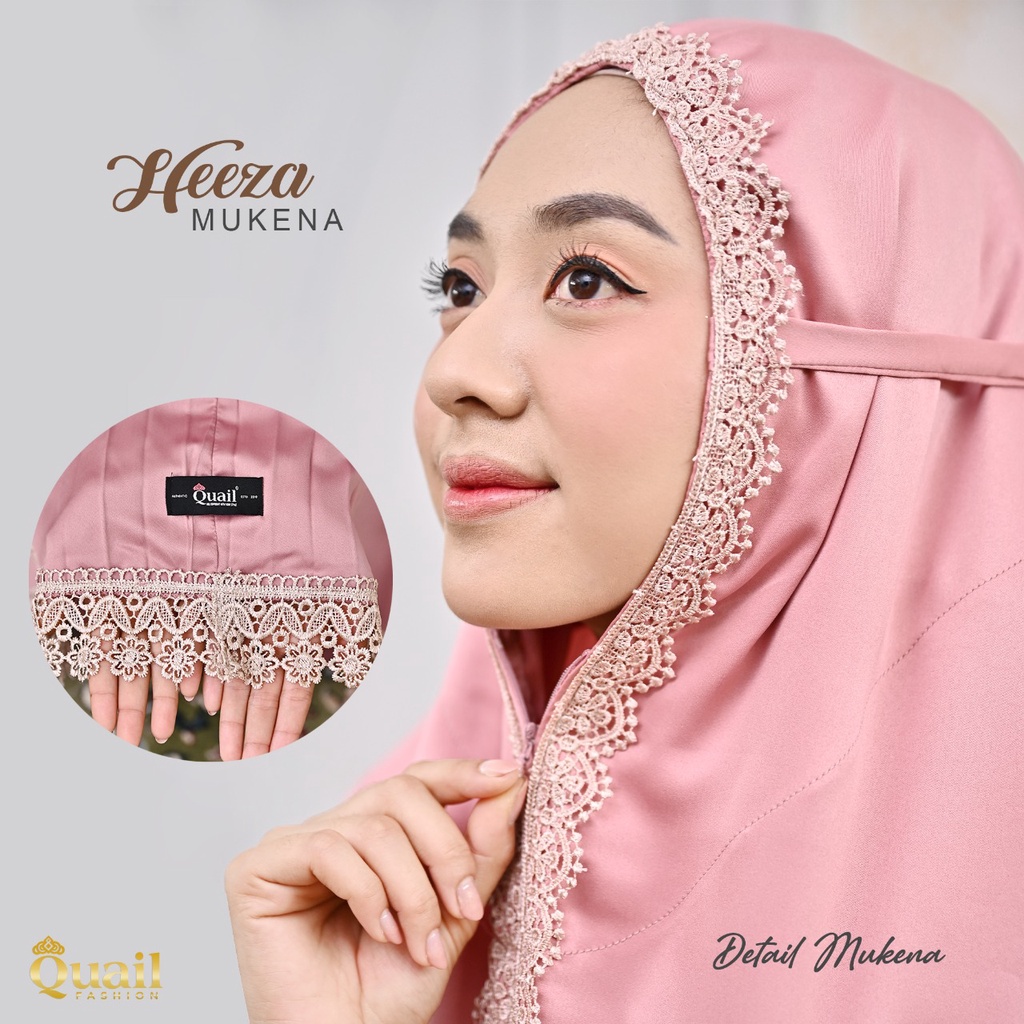 MUKENA HEEZA ORIGINAL MUKENA QUAIL | MUKENA RENDA ISTIMEWA | MUKENA QUAIL | ORIGINAL TANGAN PERTAMA