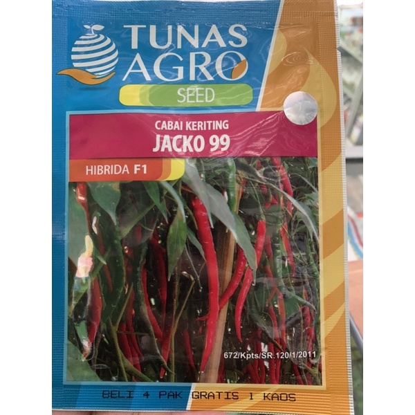 Benih Cabe keriting JACKO 99 tunas AGRO 10gr