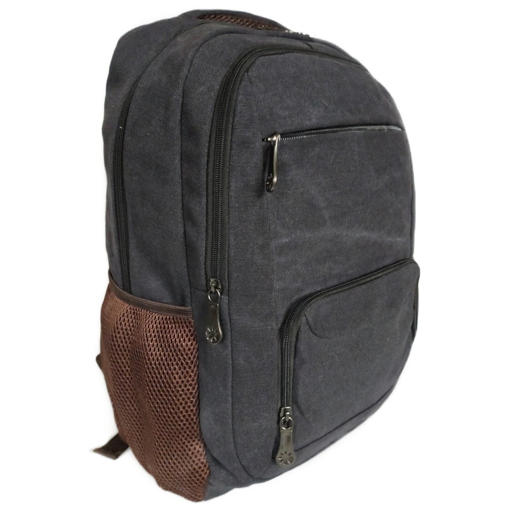 TAS RANSEL BACKPACK PUNGGUNG LAPTOP KANVAS PRIA IMPOR L92