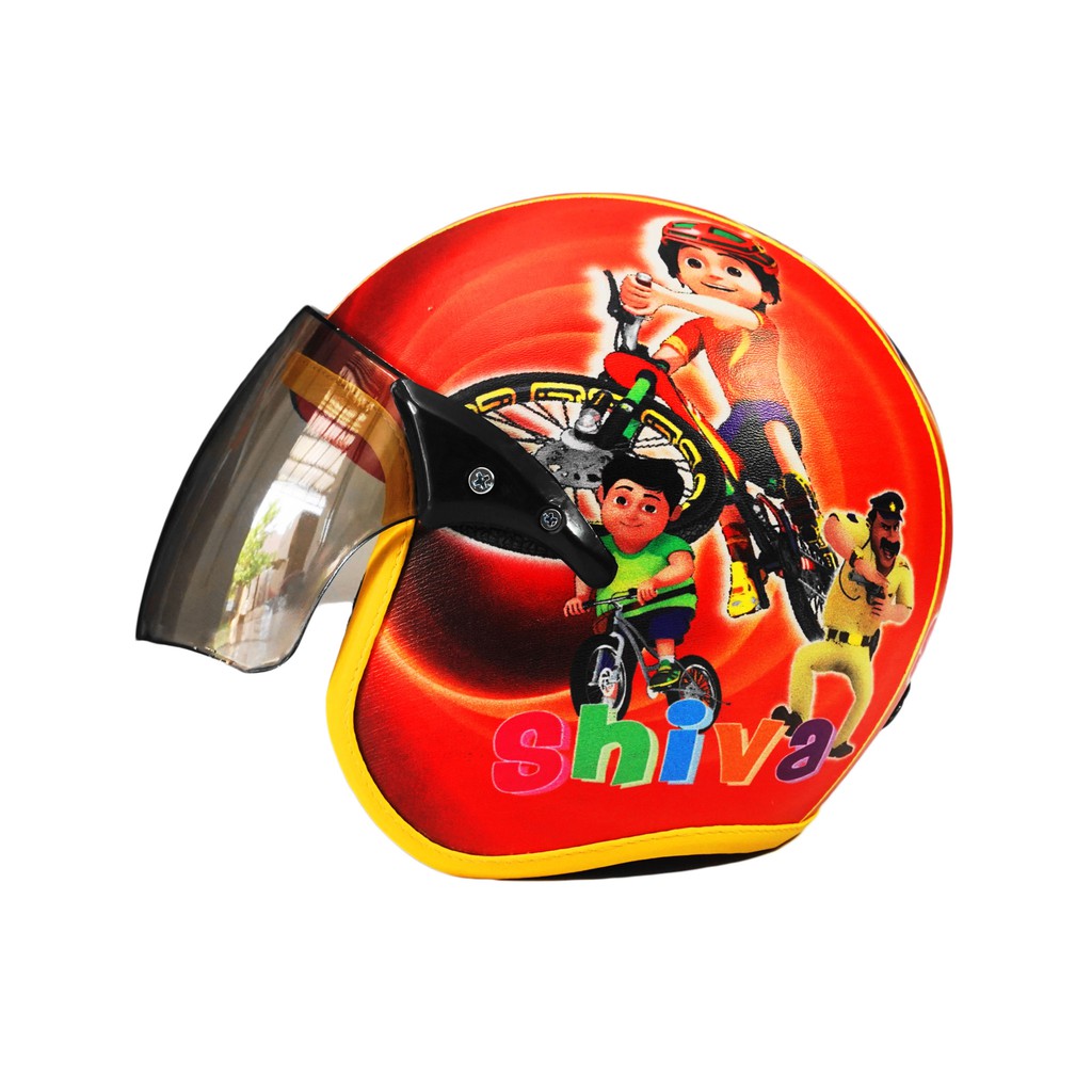 Helm Anak HALF FACE SHIVA Murah / Helmet Non SNI / Helm Karakter Kartun Lucu / Helm Anak Cowok Laki Laki 3 4 5 6 7 Tahun