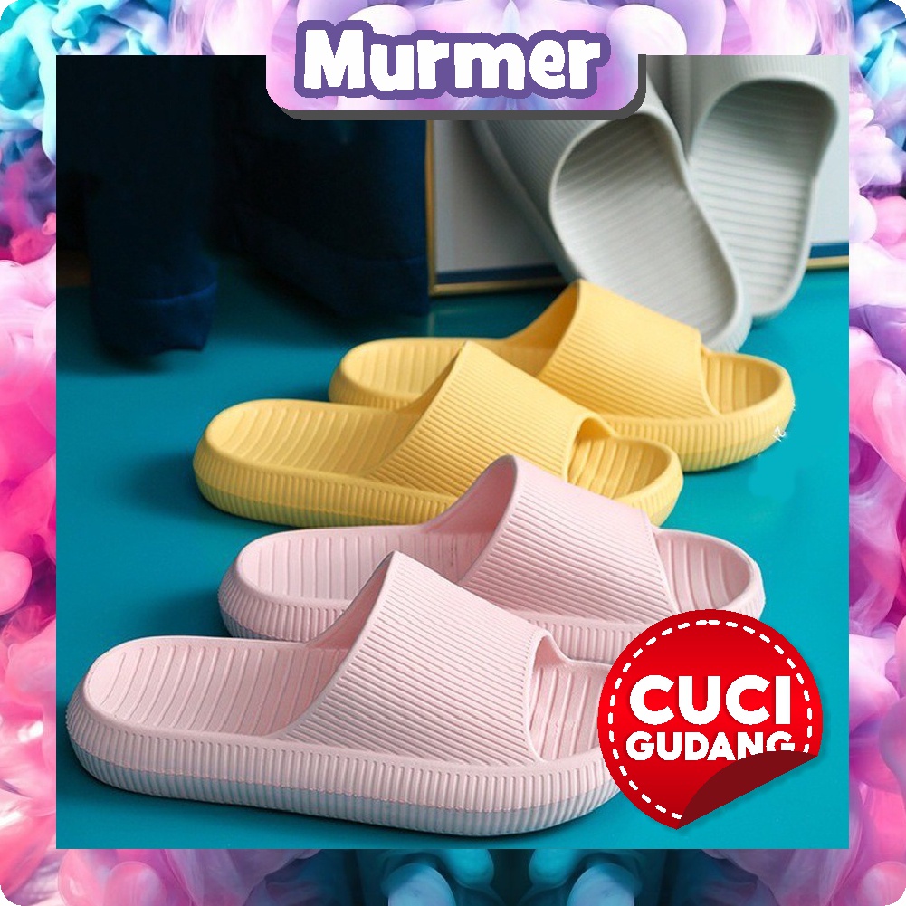 Murmerofficial Sandal Outdoor Sendal Jelly TEBAL BERKUALITAS Sandal Selop Rumah Non-slip Santai Empuk Nyaman Polos Elegan Sandal Rumah Sandal Kamar Mandi Anti Licin Sandal Serbaguna R619