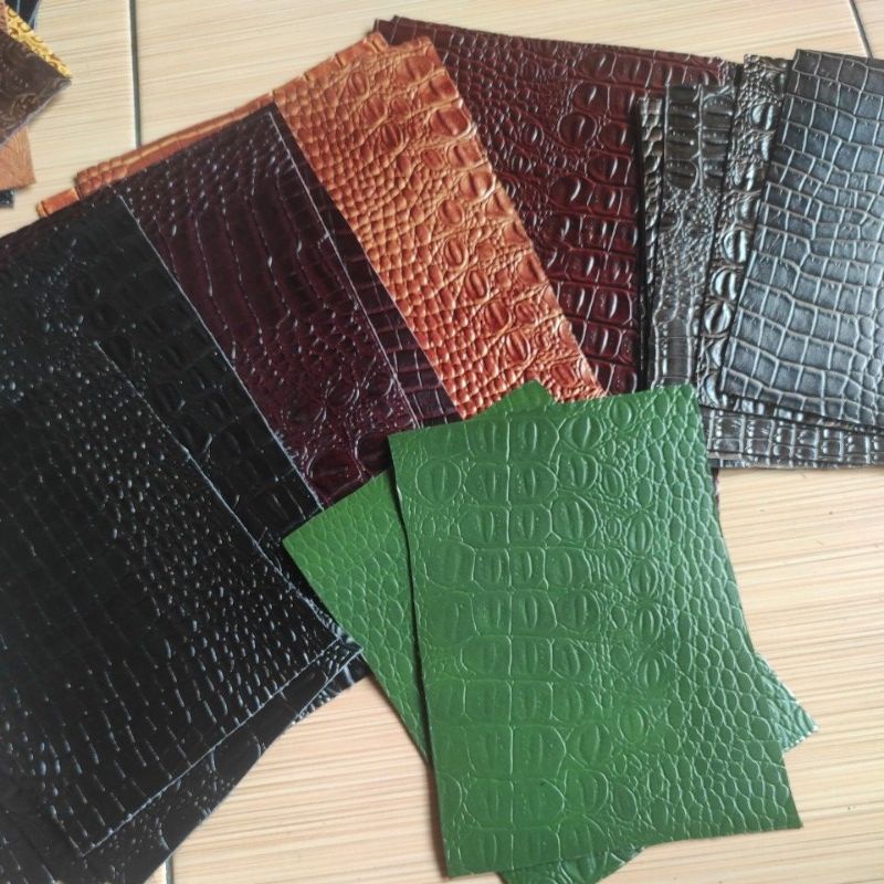 Terlaris Kulit sapi Asli lembaran motif buaya ukuran A4