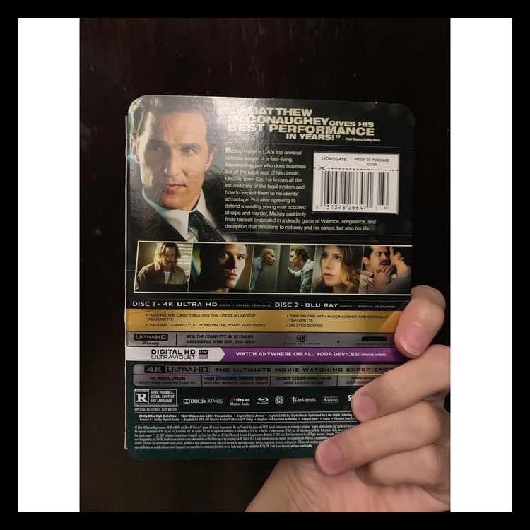 The Lincoln Lawyer 4K/Uhd Blu-Ray Special