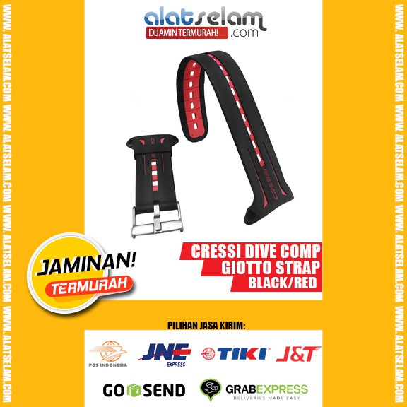 Cressi Dive Computer GIOTTO STRAP – BLACKRED KZ740058 - Strap Dive Comp Cressi Giotto