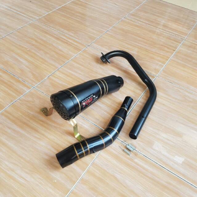 KNALPOT R9 H2 VIXION BLACK  MOTIF