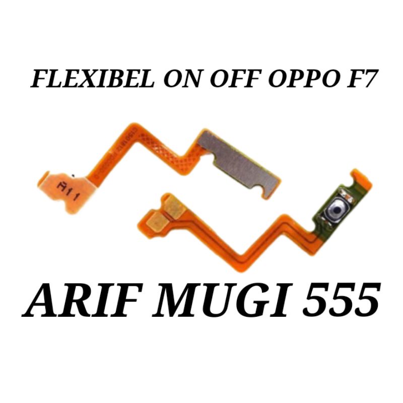 Flexible Flexibel Tombol Power on of oppo F7 Original