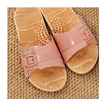 Sandal Slop Rematik Wanita Ban Warna Gesper Mika Transparant Cantik Import Mokaya/Size 37-41(1968-981/A))-Pink Salem