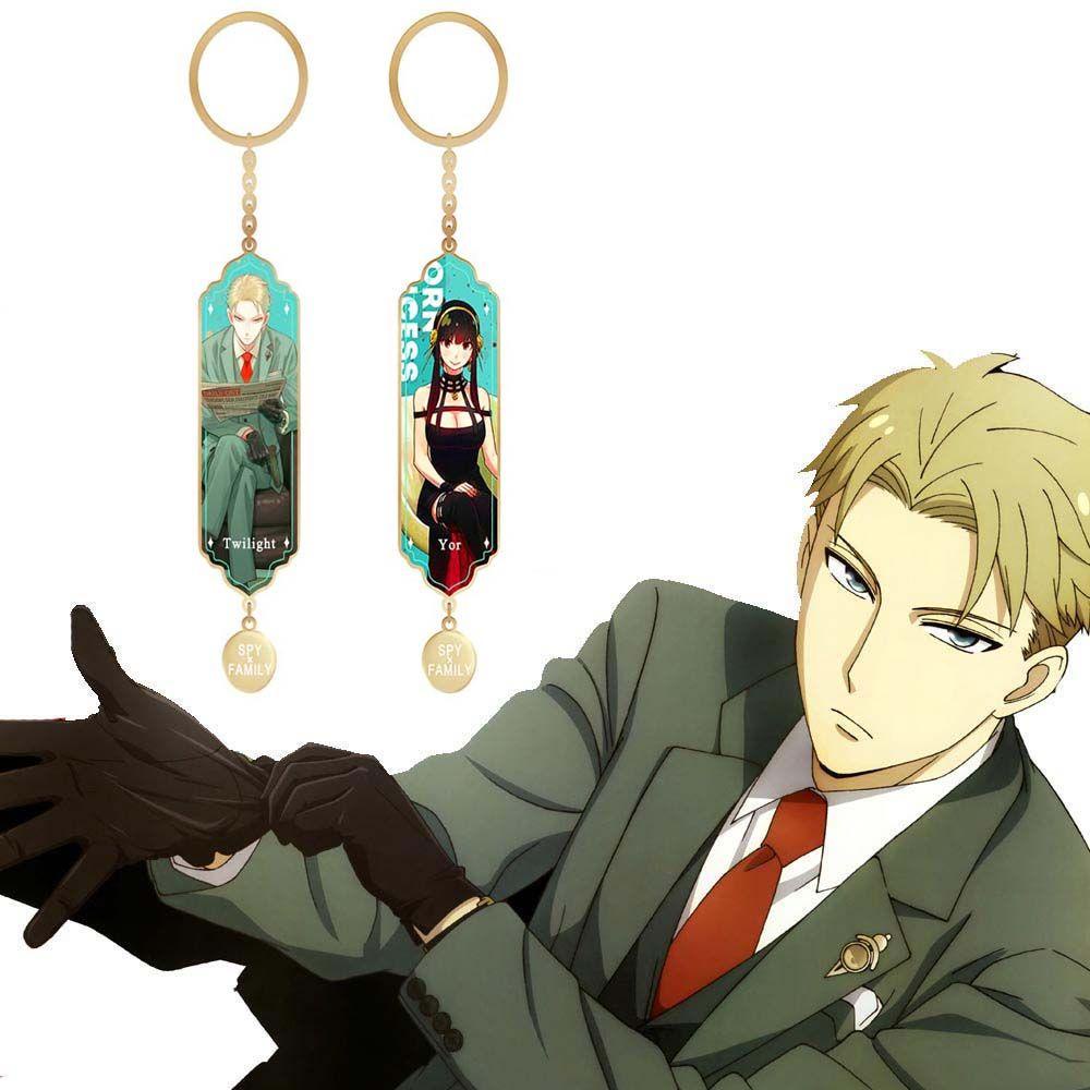 QUINTON Anime SPY X FAMILY Keyring Anime Anime Perhiasan Gantungan Kunci Tempat Yor Forger Loid Loyor Key Chain