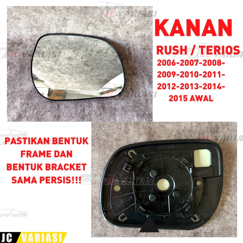 KACA SPION MOBIL RUSH TERIOS 2006 2007 2008 2009 2010 2011 2012 2013 2014 2015 AWAL KANAN