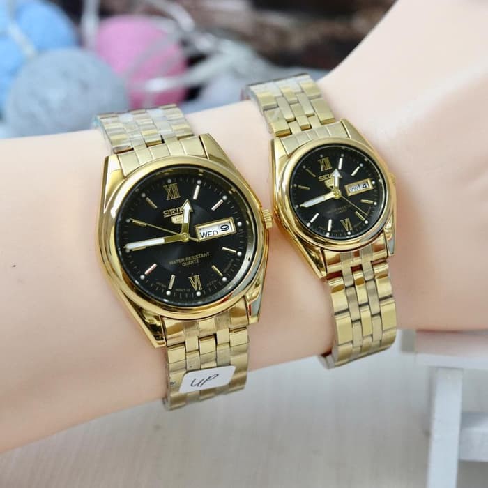 Jam Couple SEIKO SEPASANG ANTI AIR TANGGAL HARI jam tangan cw seiko