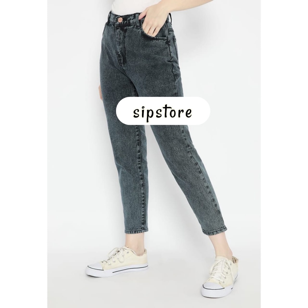 Celana Jeans Harem Wanita dengan Model Potongan Slim dan Potongan Longgar Bergaya Korea boyfriend jeans