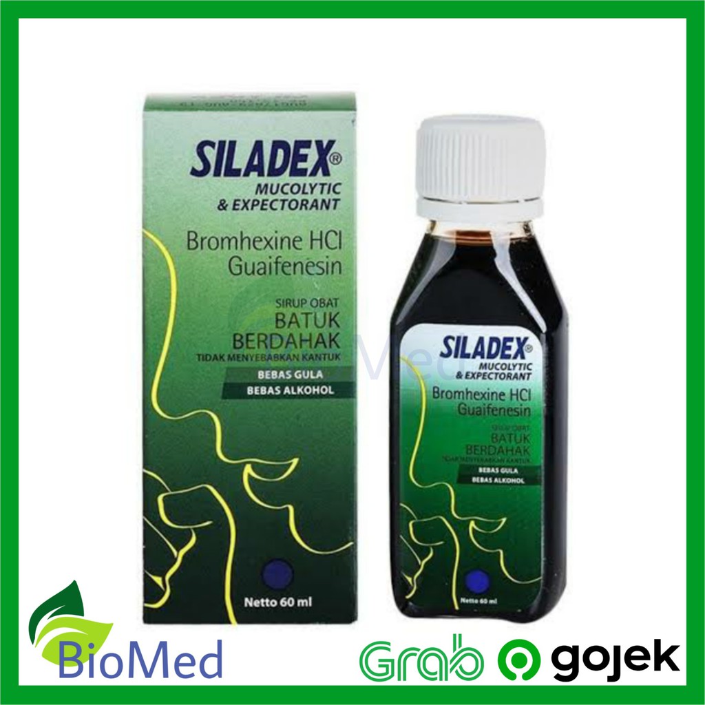 SILADEX HIJAU SIRUP 60 ml - Mucolytic Expectorant Obat Batuk Berdahak