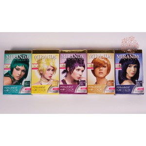 ❤️Glamouroseshop❤️ Miranda Premium Hair Color Cream 30ml + Peroxide 30ml Cat Rambut Miranda Pastel