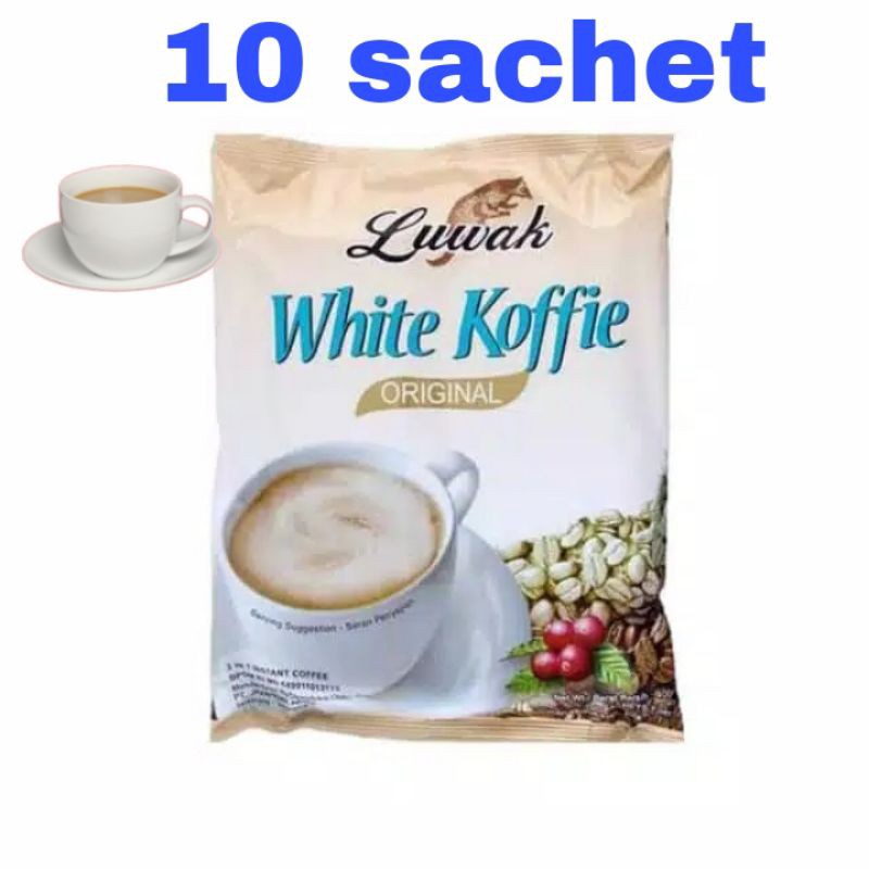 Kopi Luwak White Coffee Renceng Isi 10 Sachet Shopee Indonesia