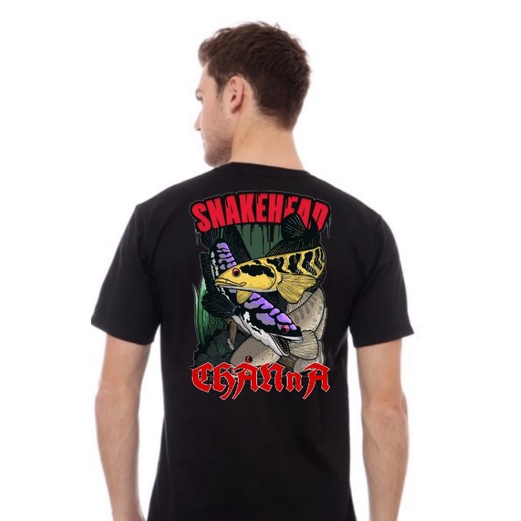 Kaos Channa Snackhead Ikan Hias Predator Murah