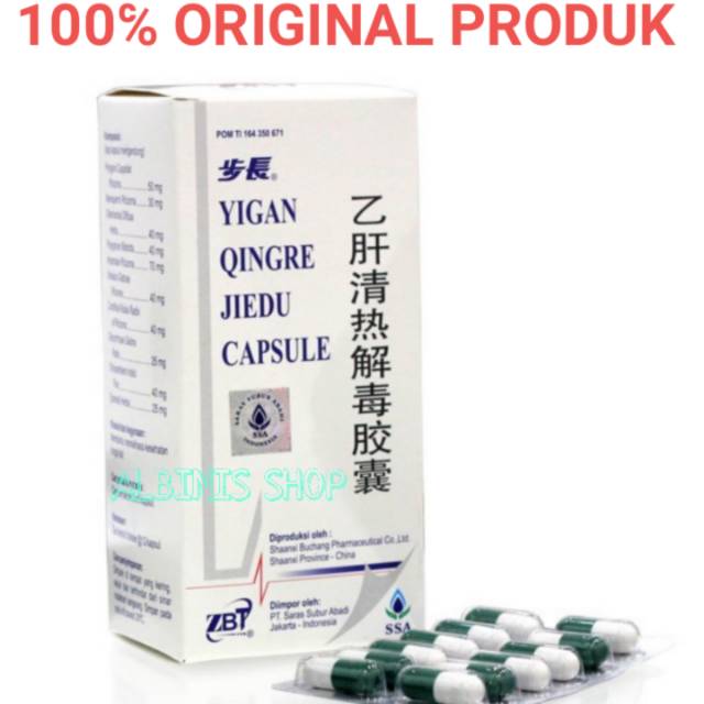 Yigan Qingre Jiedu Capsule - Obat Hepatitis B, Sakit Kuning & Liver