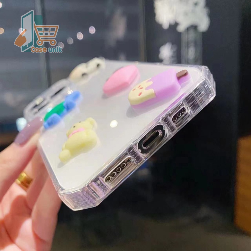 Y022 CLEAR CASE SOFTCASE CLEAR JELLY KARAKTER 3D CUTE REALME C1 C2 5 5I C3 C11 C12 C15 C25 NARZO 30A C17 7I C21CS3661