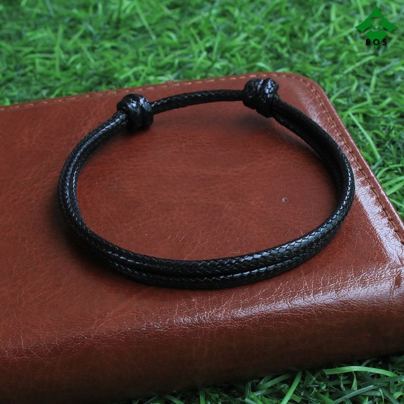 1 pasang GELANG TALI POLOS VINTAGE GLOSSY