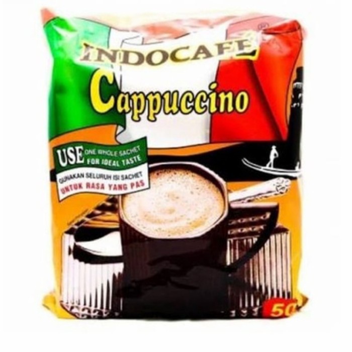 

minuman kopi indocafe cappucino saset seduh 25gr (50pc)