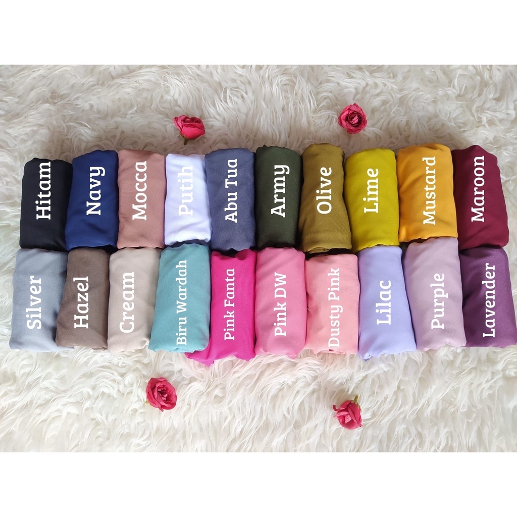 PART I Hijab Segitiga Instan Anak Bahan Jersey PART 1 Ready 20 warna / Jilbab instan anak / Pashmina instan anak jersey